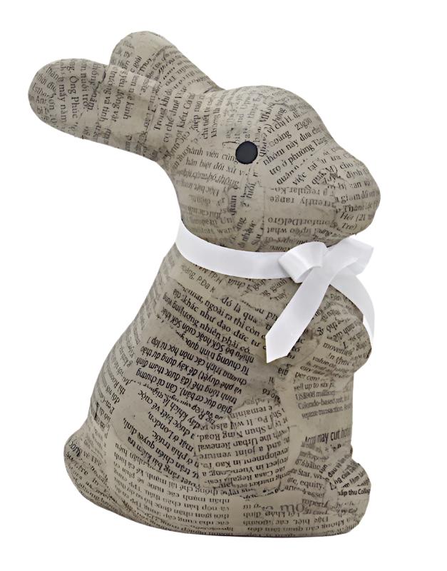 Rabbit Recycled Newspaper