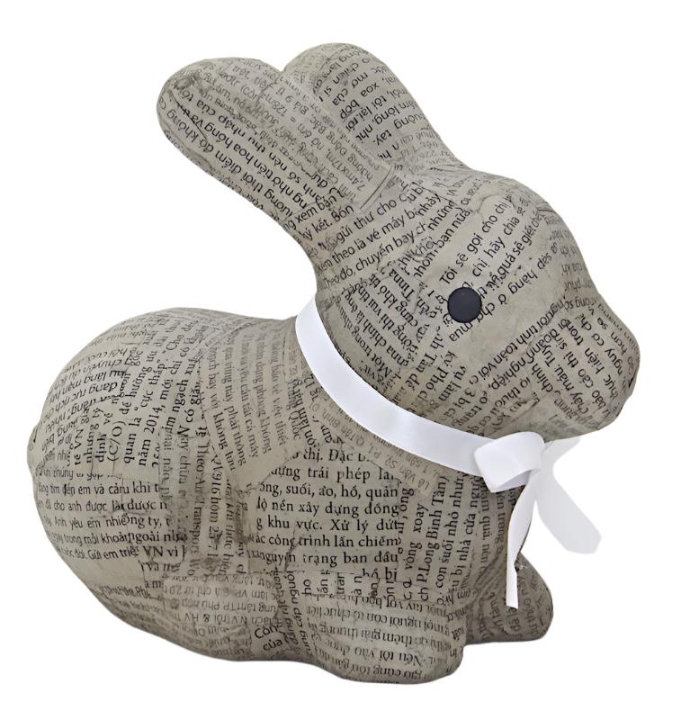 Rabbit Recycled Newspaper