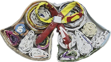 Christmas Decoration Paper Hanging Couple Bells