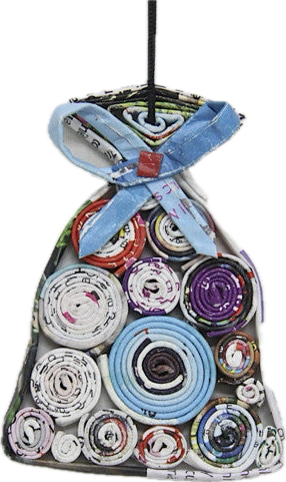 Christmas Decoration Paper Hanging Present Sack