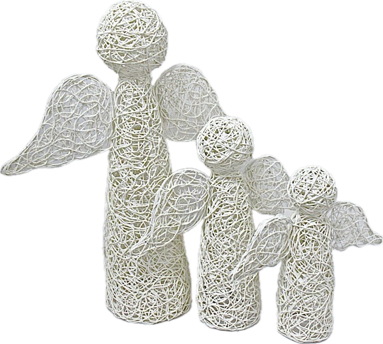 Christmas Decoration Angel Standing White