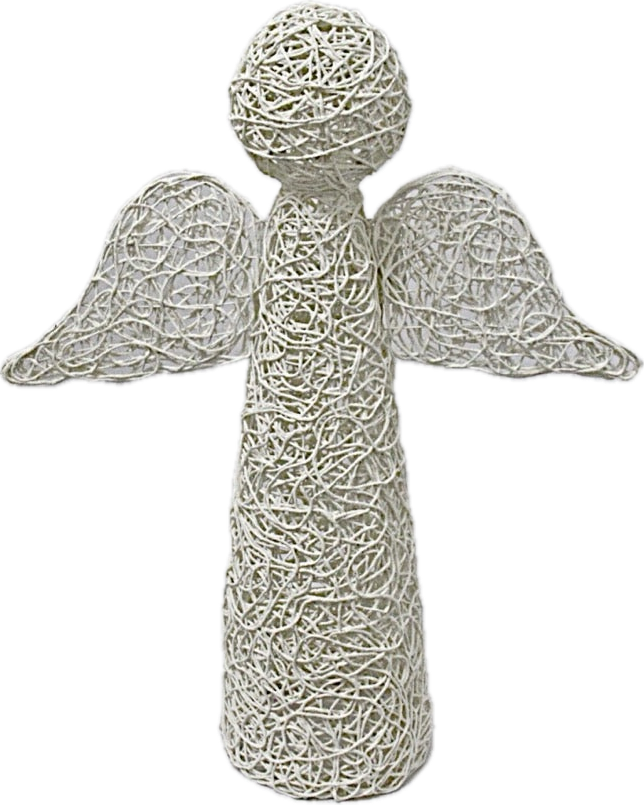 Christmas Decoration Angel Standing White