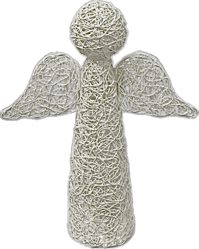 Christmas Decoration Angel Standing White