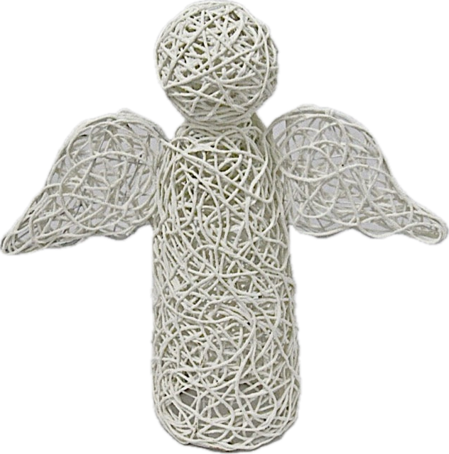 Christmas Decoration Angel Standing White