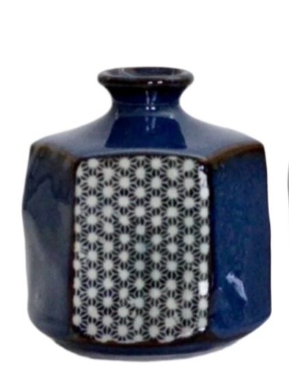 Dot Gara Hexagon Japanese Bud Vase