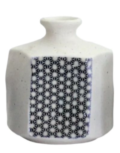 Dot Gara Hexagon Japanese Bud Vase