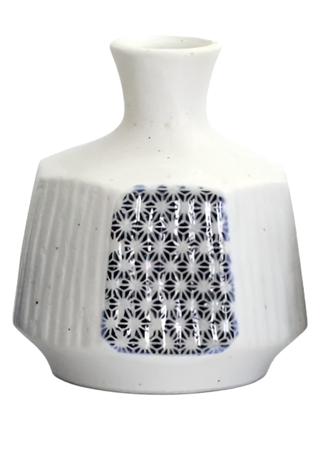 Dot Gara Octagon Japanese Bud Vase