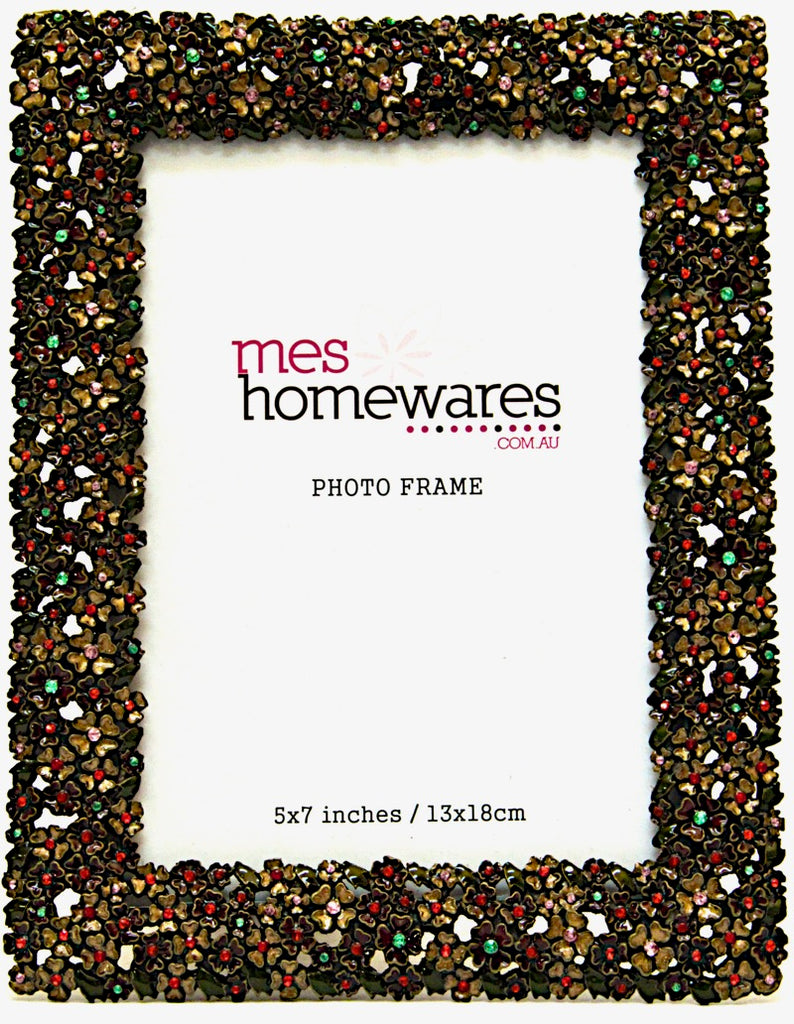 Photo Frame Flowers and Beads