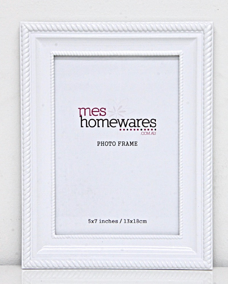 Photo Frame Plain White 4×6
