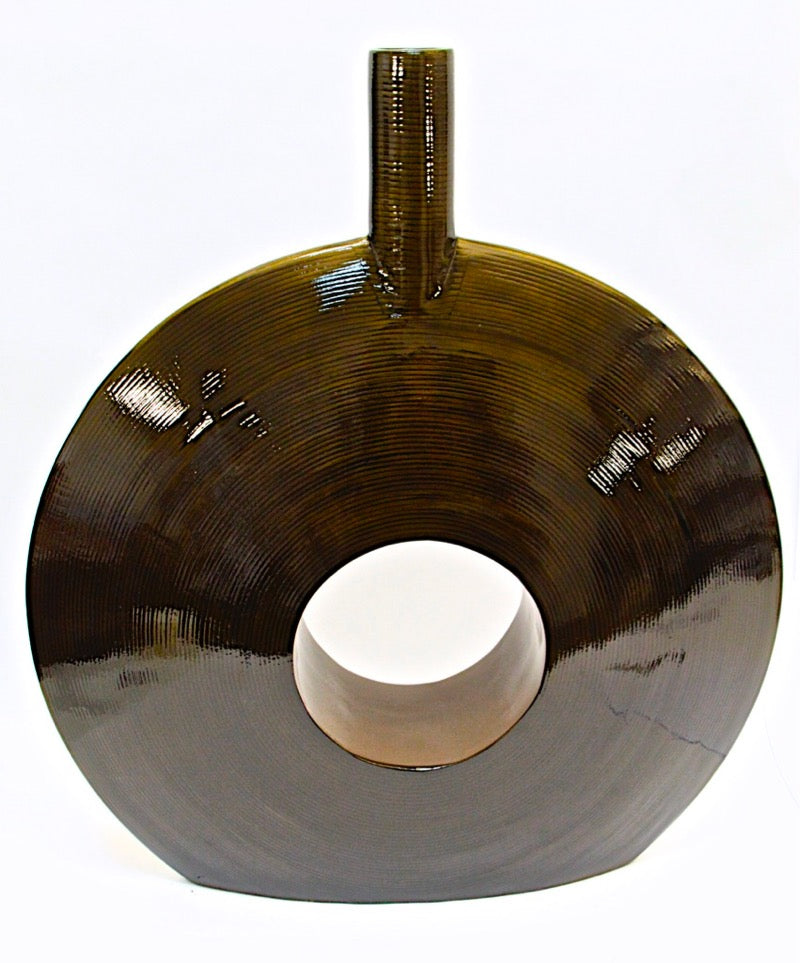 Vase Bamboo with inlaid Rattan (60cm)