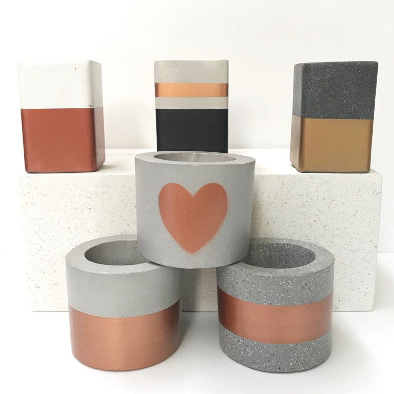 Cement Pot - Short Cylinder