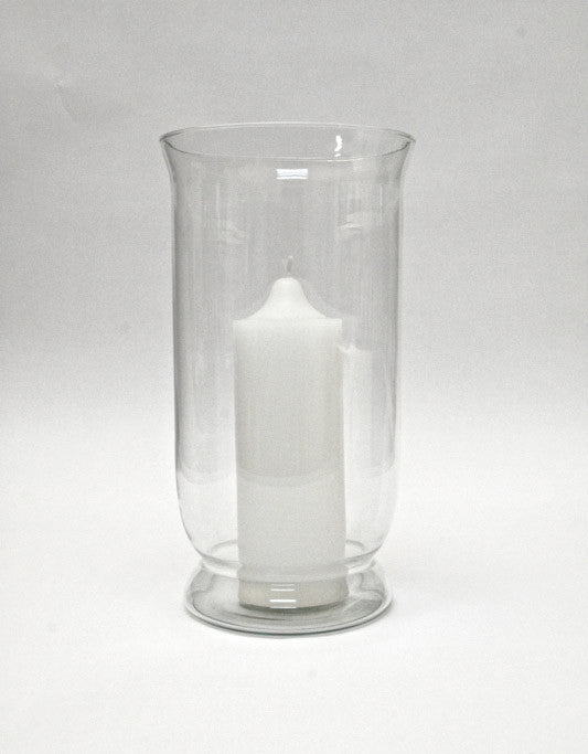 Glass Hurricane Candle Holder