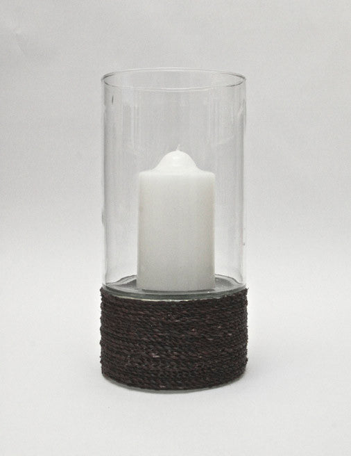 Glass Hurricane Candle Holder