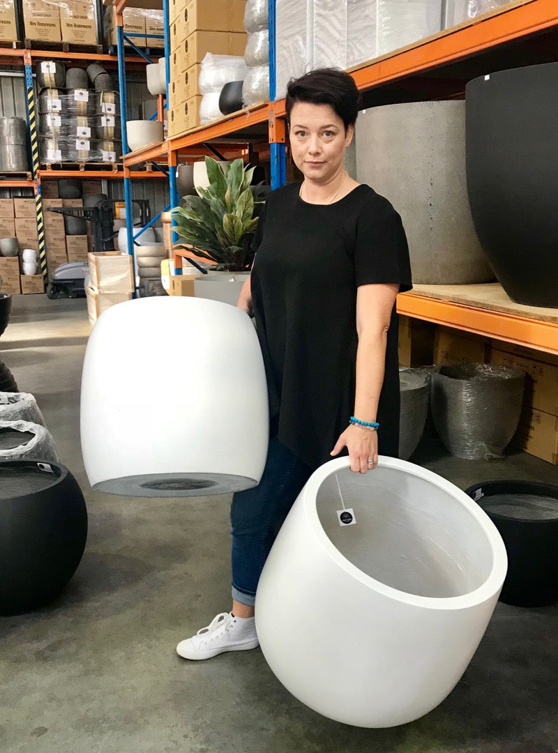 Tapered Egg - Matte White