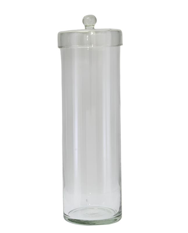 Glass Canister With Lid. Tall & Slim Large