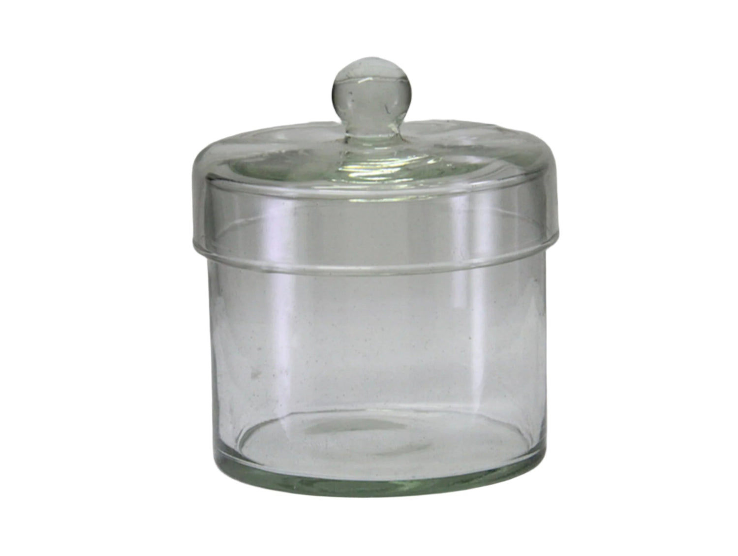 Glass Canister With Lid. Slim Small