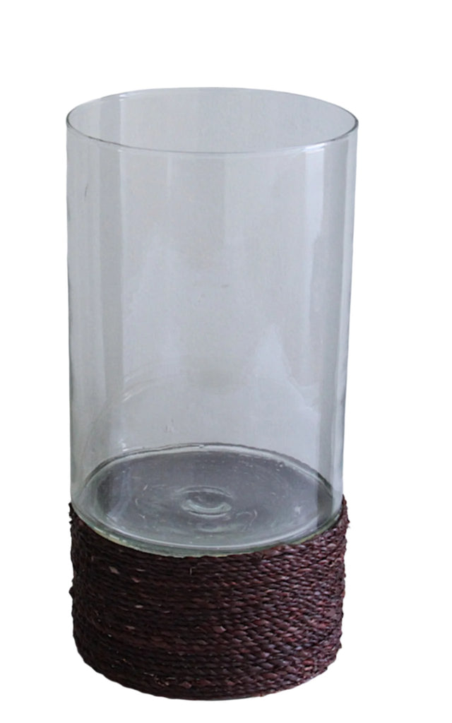 Glass Hurricane Candle Holder