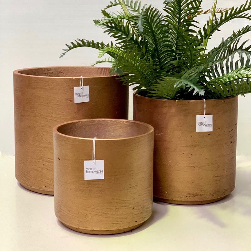 Short Cylinder Metallic Bronze