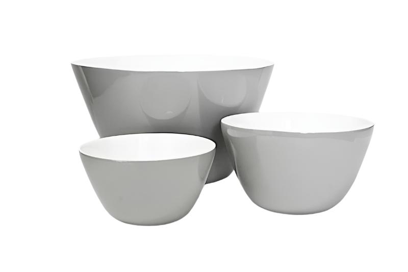 Bowls Grey & White