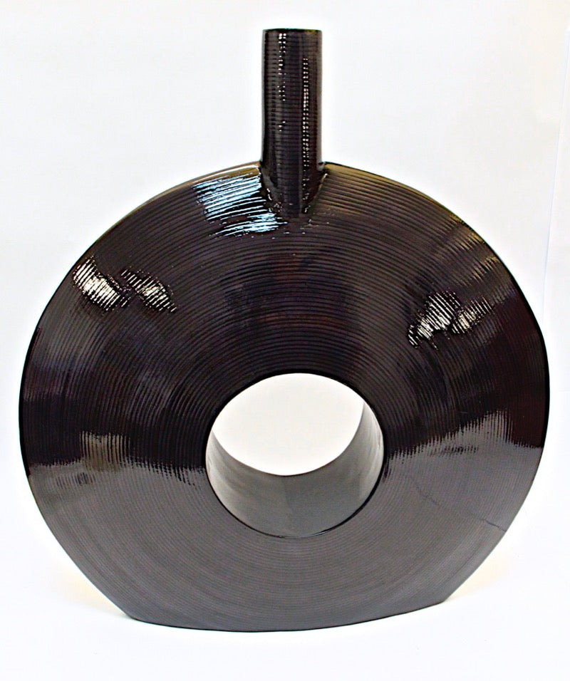 Vase Bamboo with inlaid Rattan (60cm)