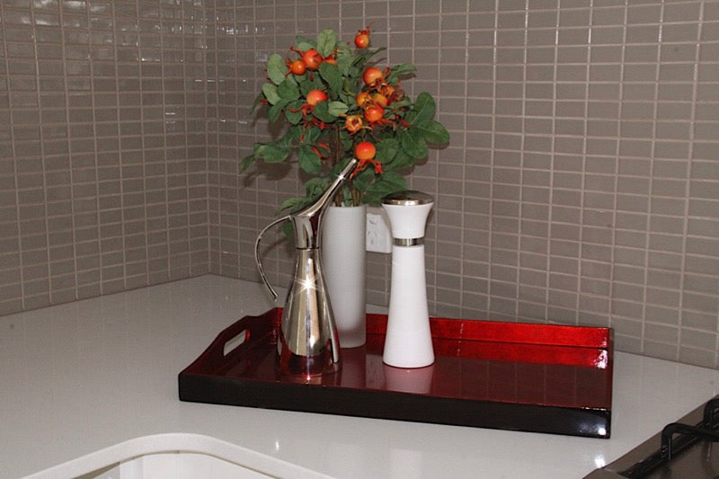 Tray Metallic Lacquer Finish