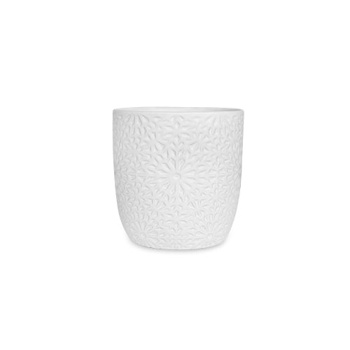 Kena Cover Pot Matte White