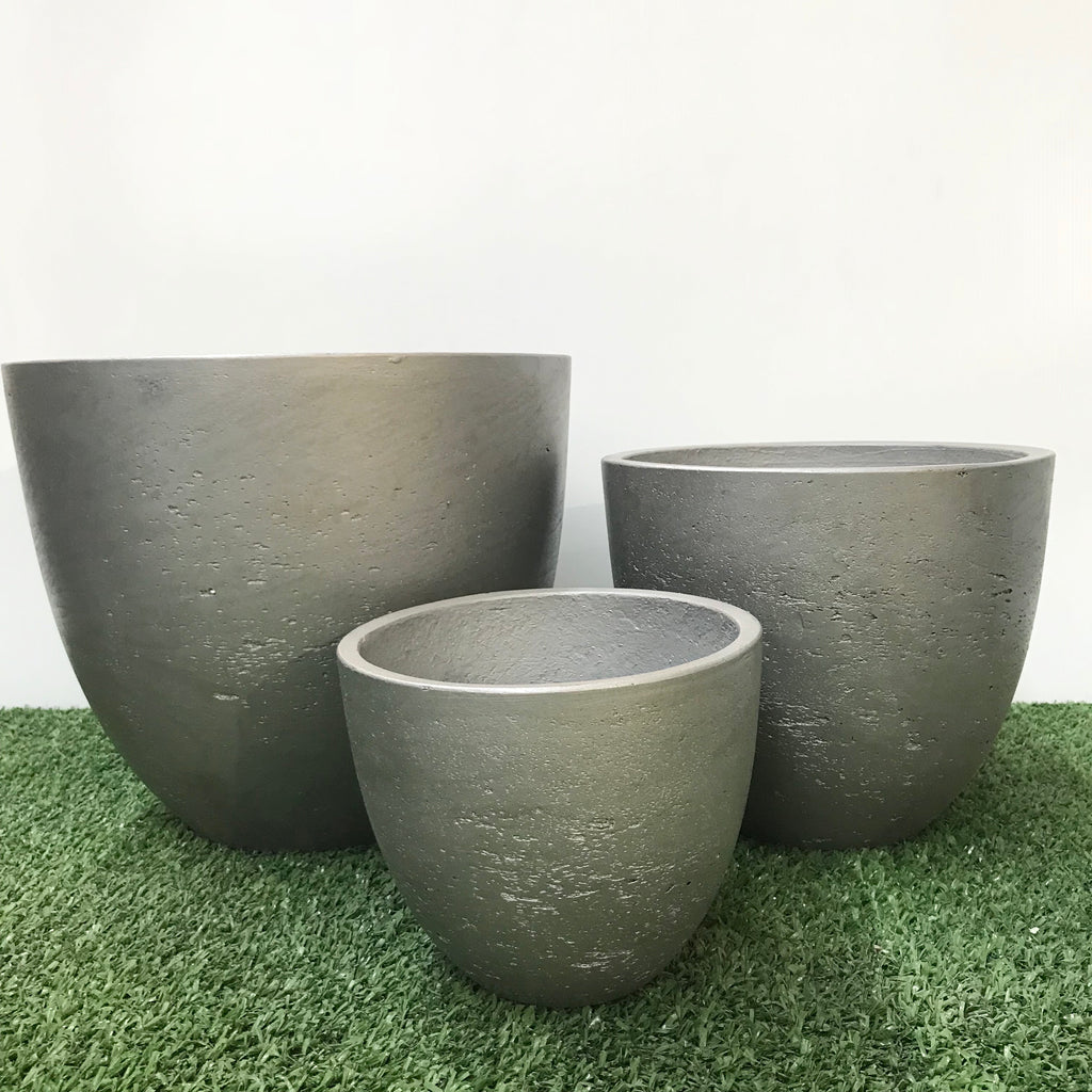Tea Cup Metallic Silver