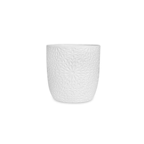Kena Cover Pot Matte White