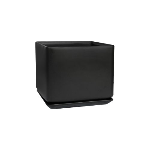 Black Square Pot