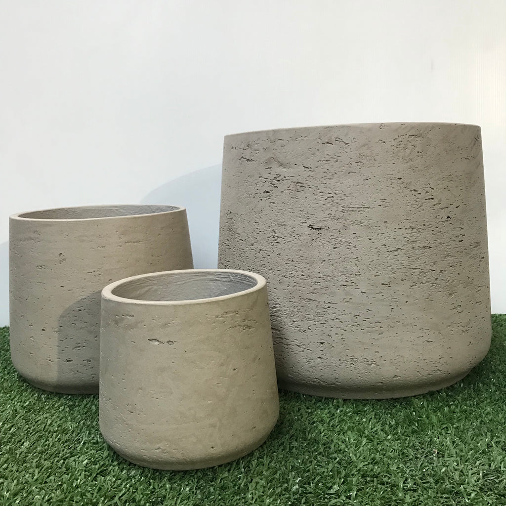 Squash Pot Grey wash