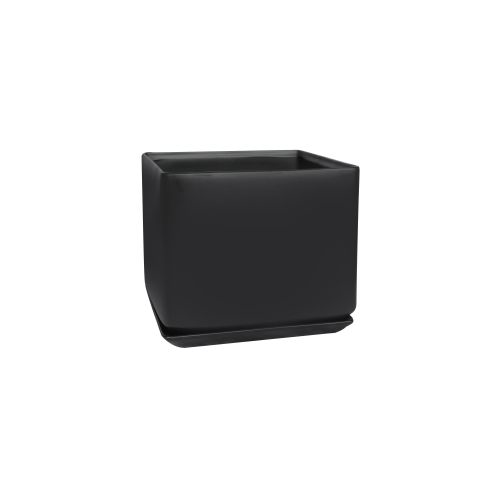 Black Square Pot