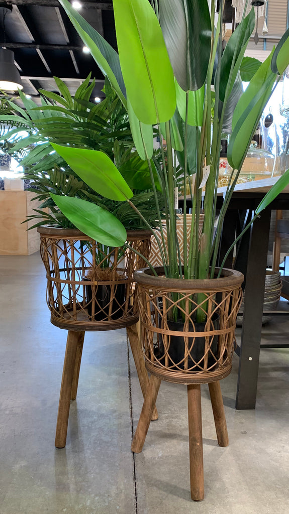 Nested Plaited 3 Leg Pot Planters