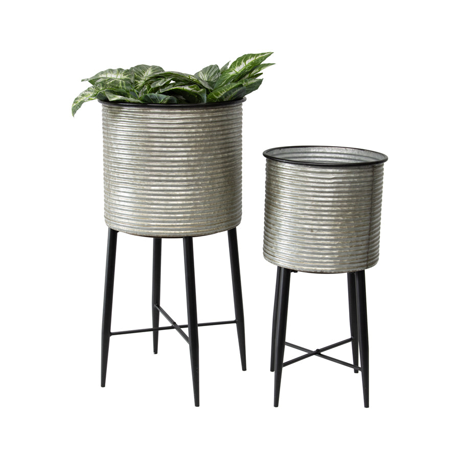Nested Industro-Chic Stilted Pot Planter