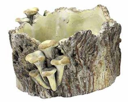 Mushroom Log Planter Round - Large