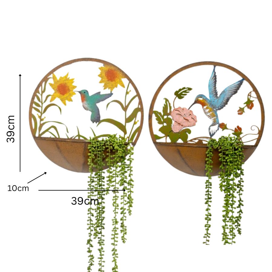 Humming Bird Wall Planter