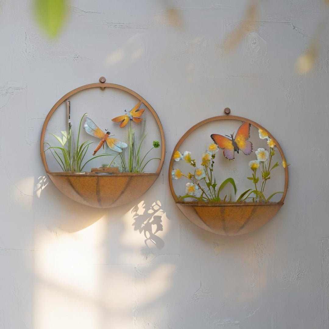 Dragonfly or Butterfly Wall Planter