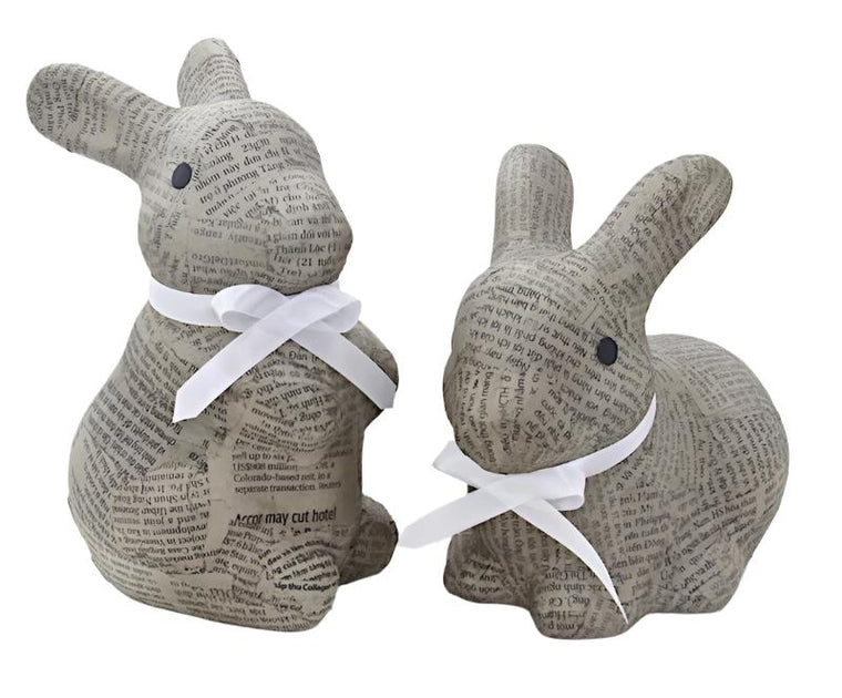 Rabbit Recycled Newspaper