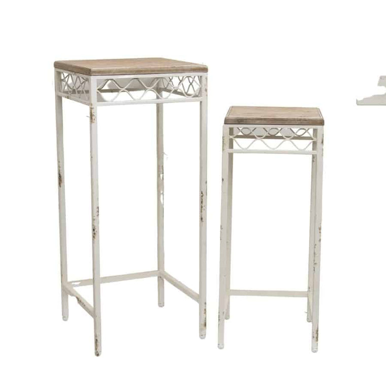 Nested Square Martinique Side Table