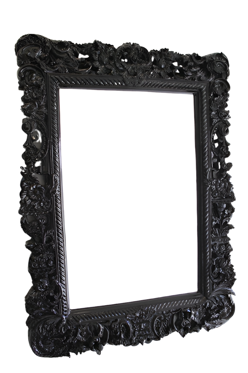 Mirror Glossy Black (95cm)