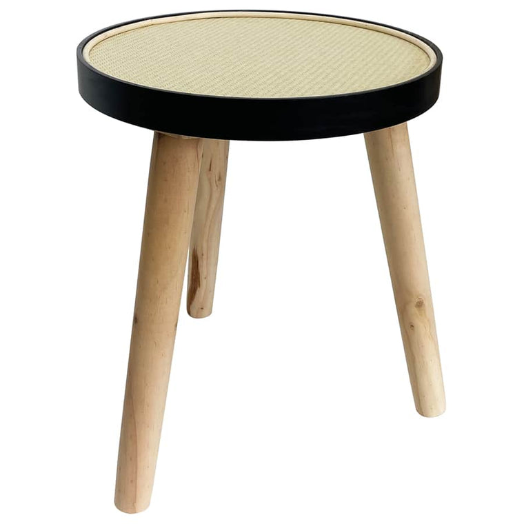 Round Rattan-top 3-Legged Pot Plant Stand
