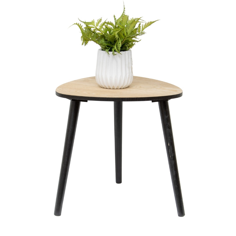 Contemporary Abstract 3-Legged Side Table