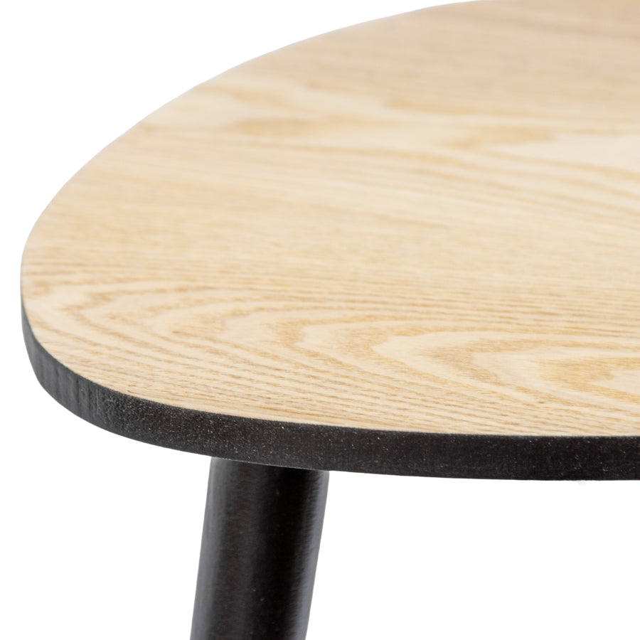 Contemporary Abstract 3-Legged Side Table