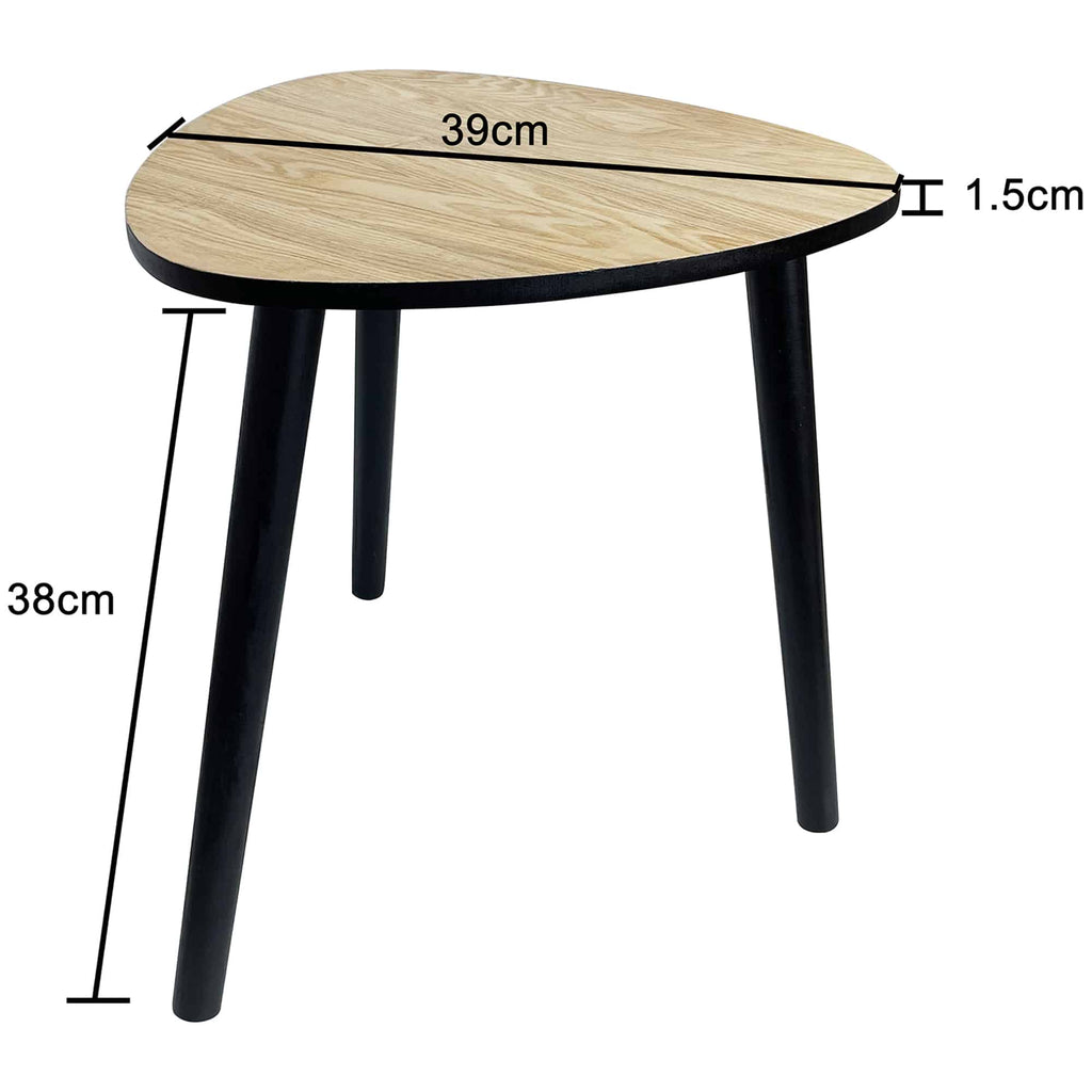 Contemporary Abstract 3-Legged Side Table