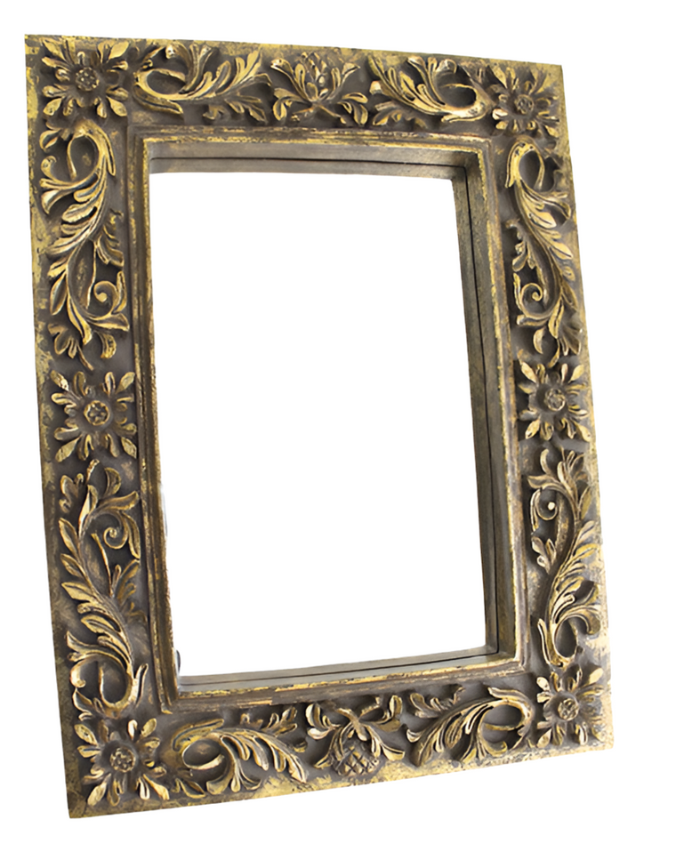 Gold Mirror Wood