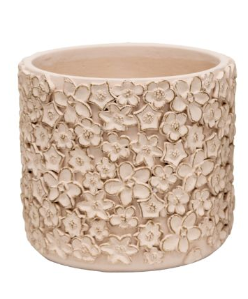 Flower Embossed Planter