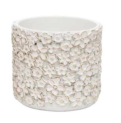Flower Embossed Planter