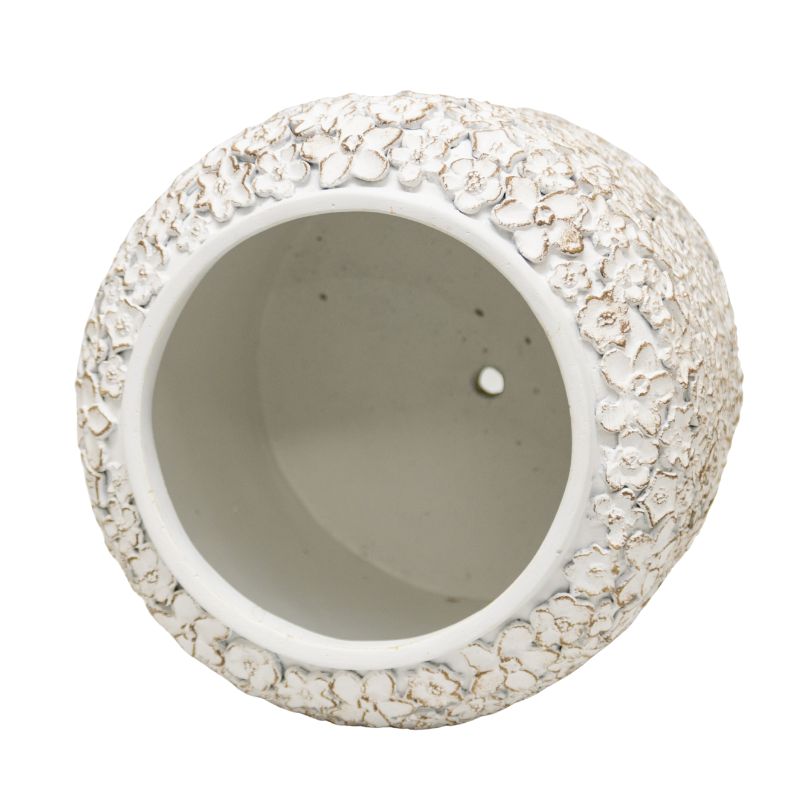 Flower Embossed Planter