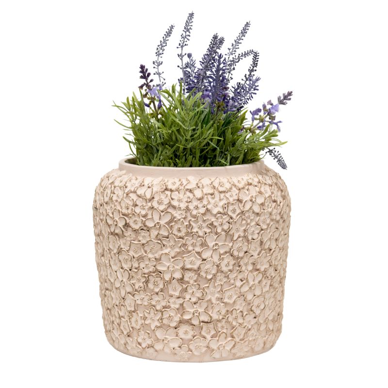 Flower Embossed Planter