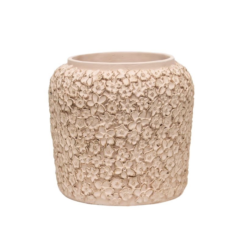 Flower Embossed Planter