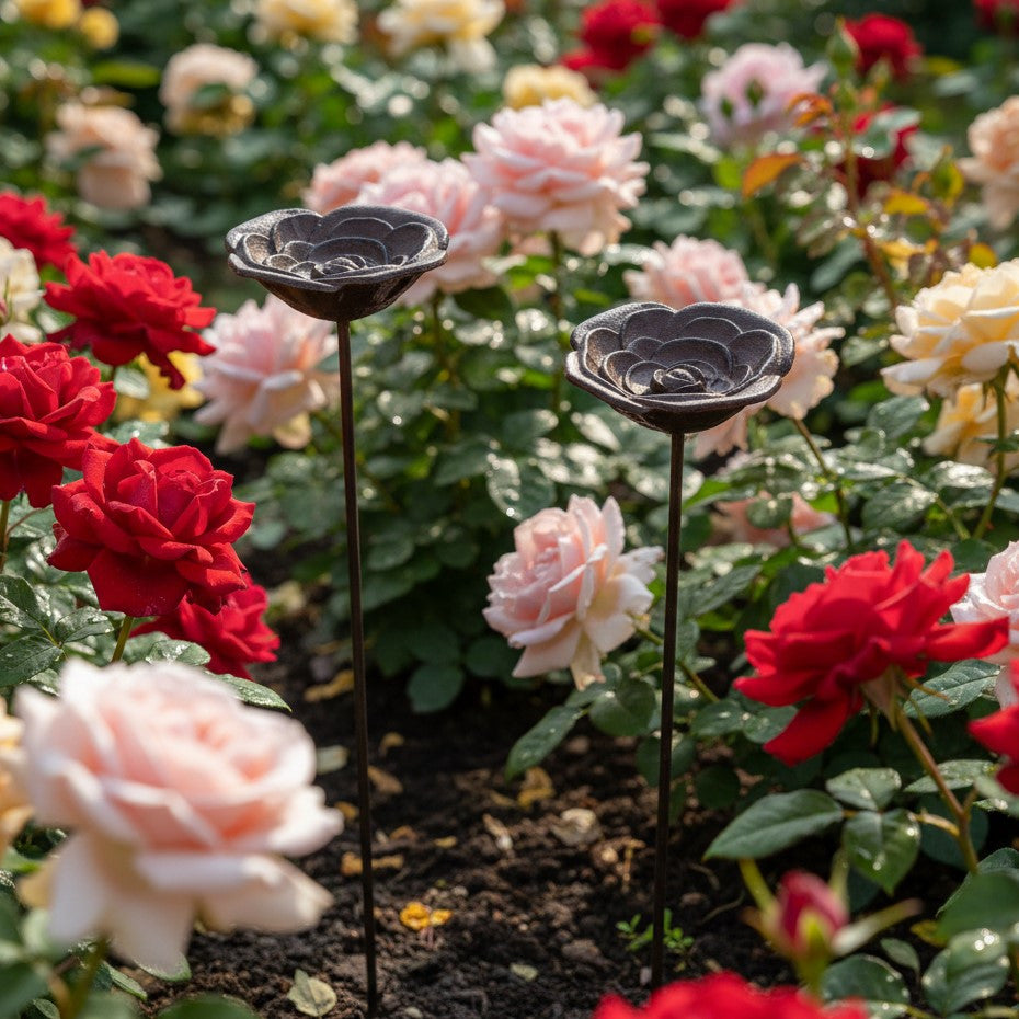 Bird Feeder Stake Rose
